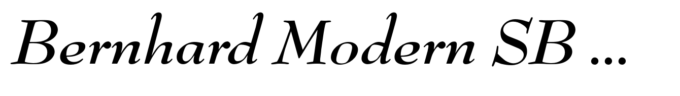 Bernhard Modern SB Bold Italic